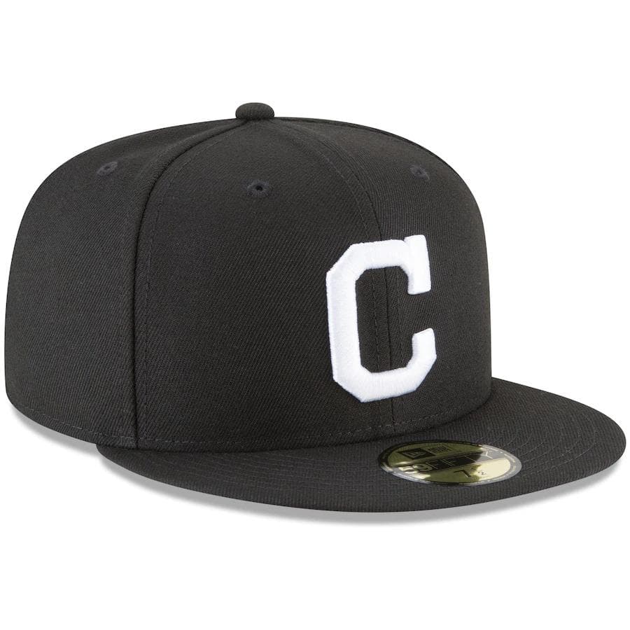 New Era Cleveland Indian Black 59FIFTY Fitted Hat