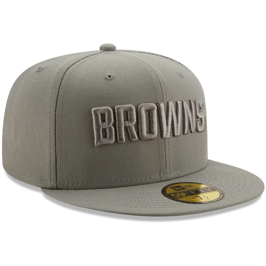 New Era Cleveland Browns Gray Color Pack 59FIFTY Fitted Hat