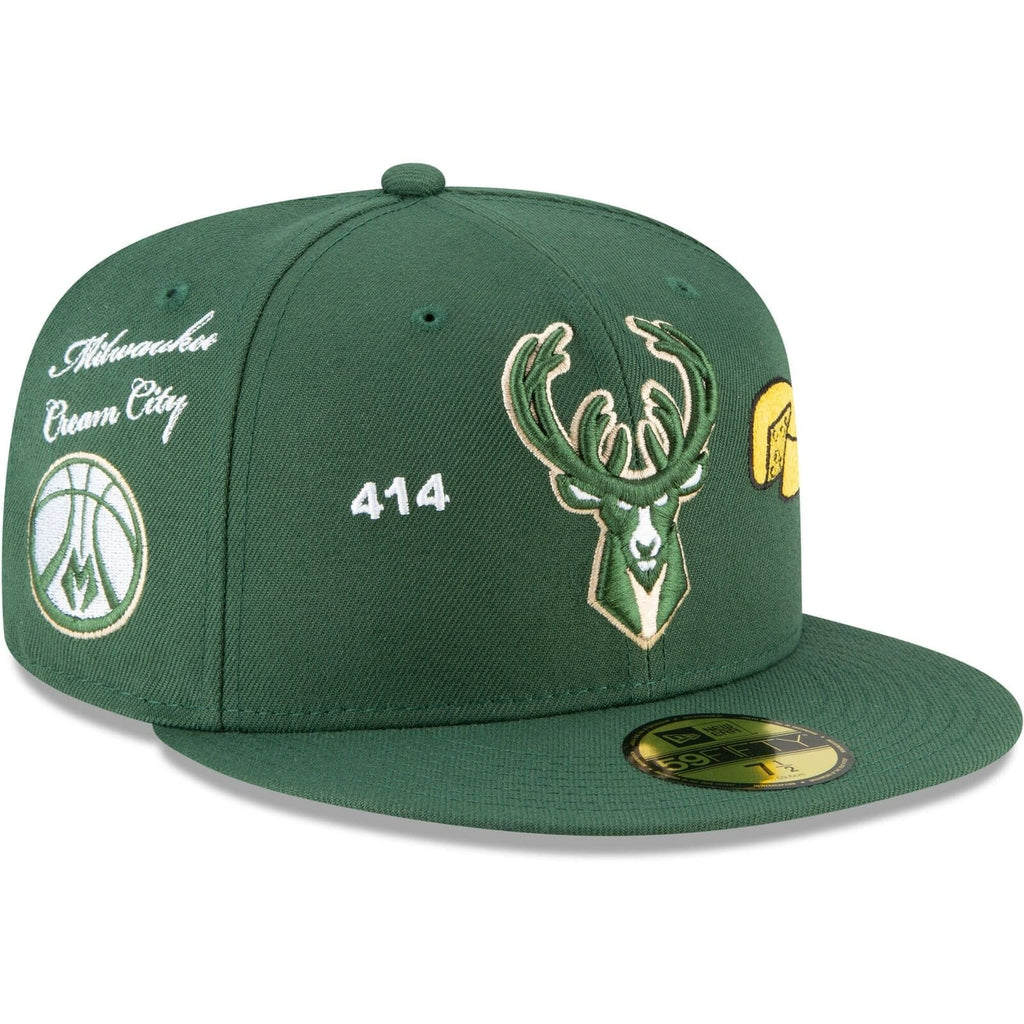New Era Milwaukee Bucks City Local 59Fifty Fitted Hat