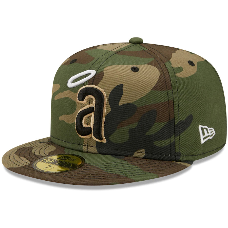New era California Angels Camo 35th Anniversary Flame Undervisor 59FIFTY Fitted Hat