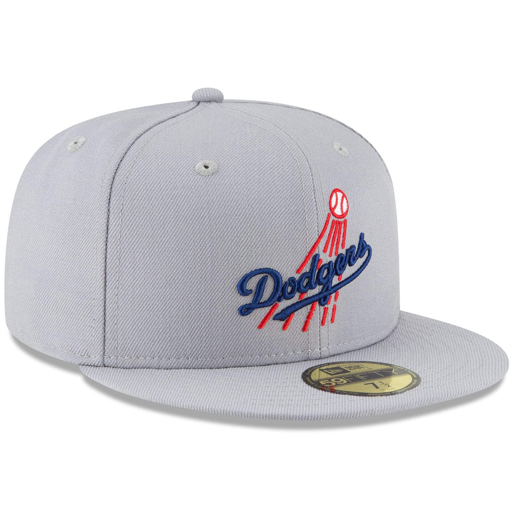 New Era Cooperstown LA Dodgers Gray Fitted Hat