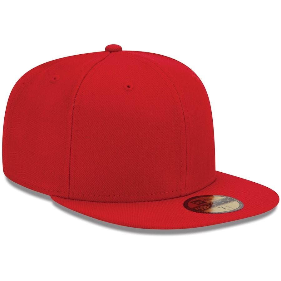New Era Red Blank 59Fifty Fitted Hat