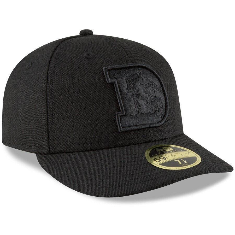 New Era Black Denver Broncos Throwback Logo Low Profile 59FIFTY Fitted Hat