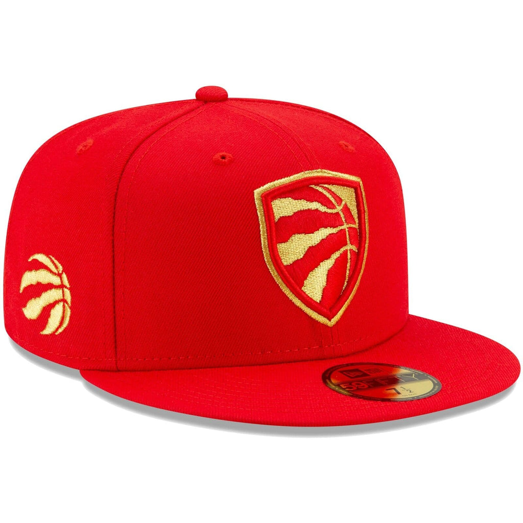New Era Toronto Raptors Red Shield 59Fifty Fitted Hat