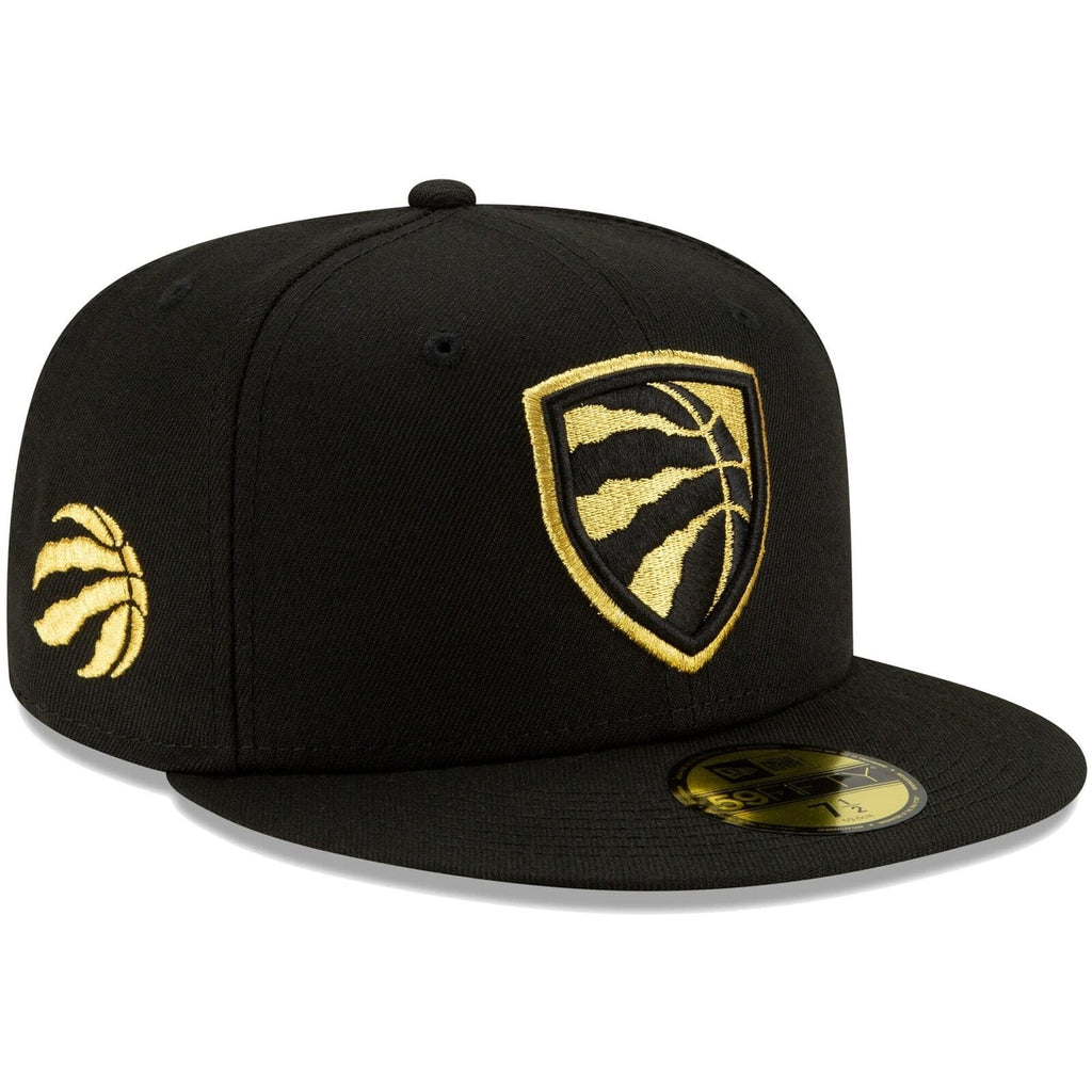 New Era Toronto Raptors Black Shield 59Fifty Fitted Hat
