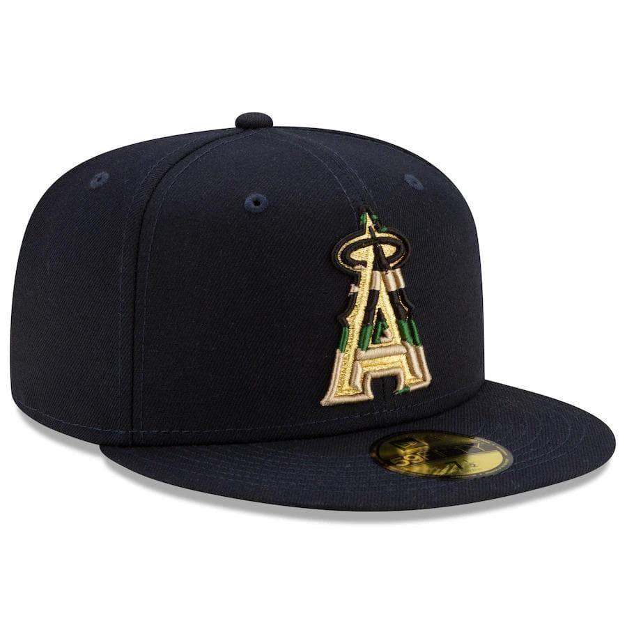 New Era Los Angeles Angels Pop Camo Undervisor 59FIFTY Fitted Hat