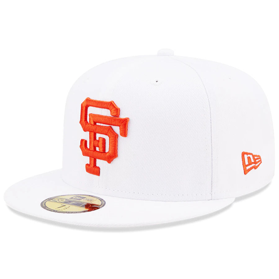 New Era White San Francisco Giants 1961 MLB All-Star Game Patch Undervisor 59FIFTY Fitted Hat