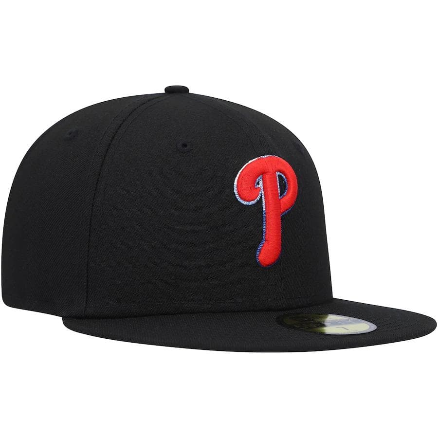 New Era Philadelphia Phillies Black Color Dupe 59FIFTY Fitted Hat