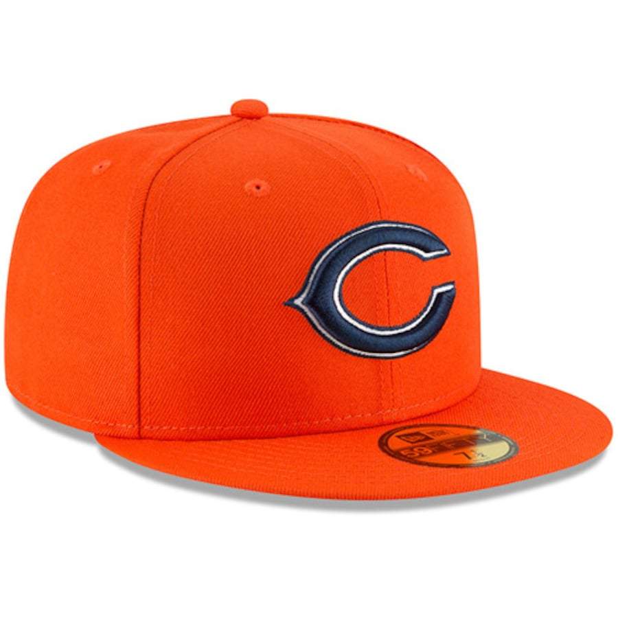New Era Chicago Bears Orange Omaha 59FIFTY Fitted Hat