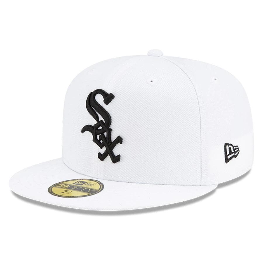 New Era White Chicago White Sox Floral Undervisor 59FIFTY Fitted Hat