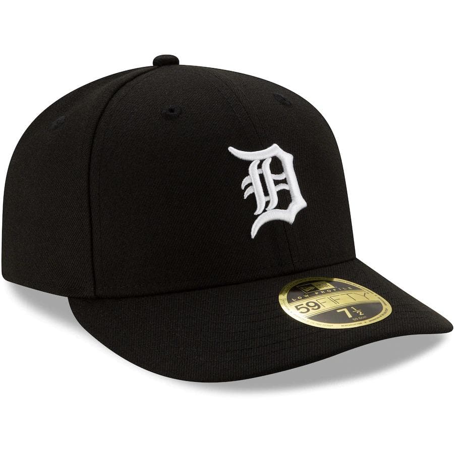 New Era Detroit Tigers Black Low Profile 59FIFTY Fitted Hat