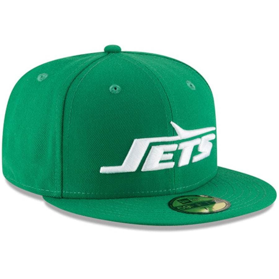 New Era New York Jets Green Omaha Throwback 59FIFTY Fitted Hat