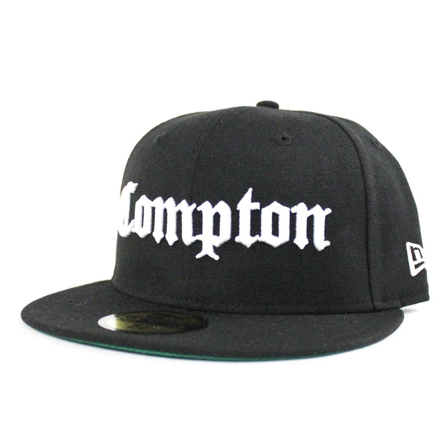 New Era Black Compton Green Under Brim 59FIFTY Fitted Hat