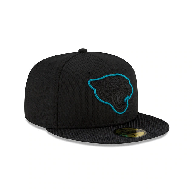 New Era Jacksonville Jaguars NFL Sideline Road 2021 Black 59FIFTY Fitted Hat