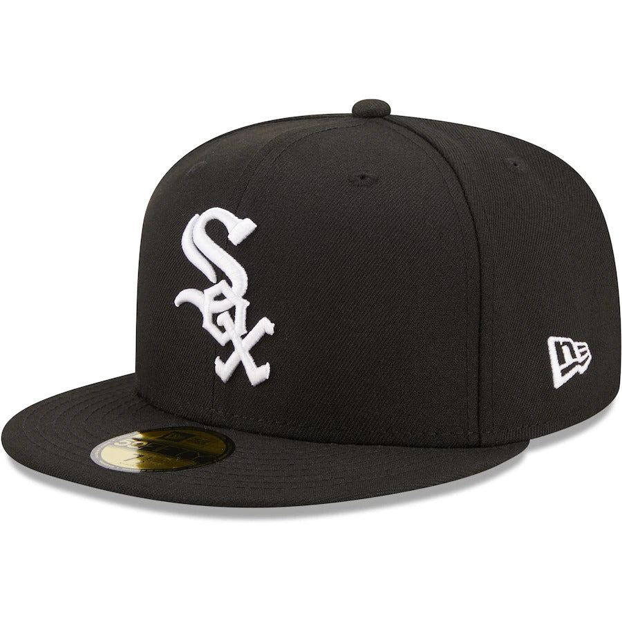 New Era Black Chicago White Sox Logo Side 59FIFTY Fitted Hat