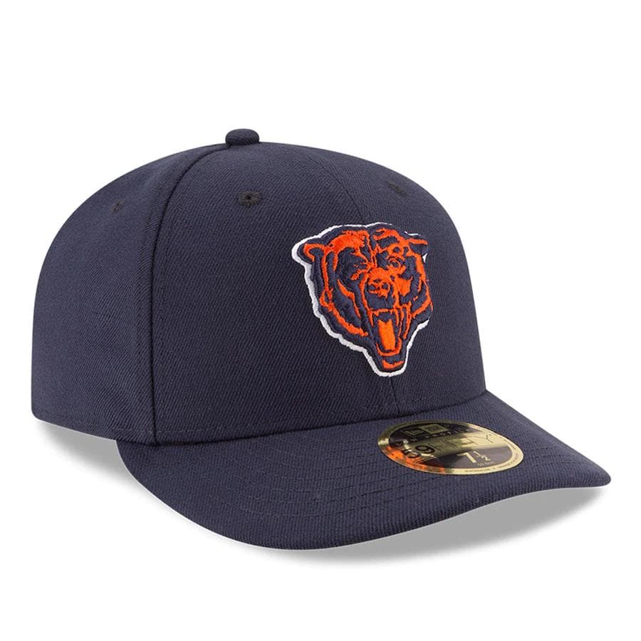 New Era Chicago Bears Navy Blue Omaha Low Profile 59FIFTY Fitted Hat