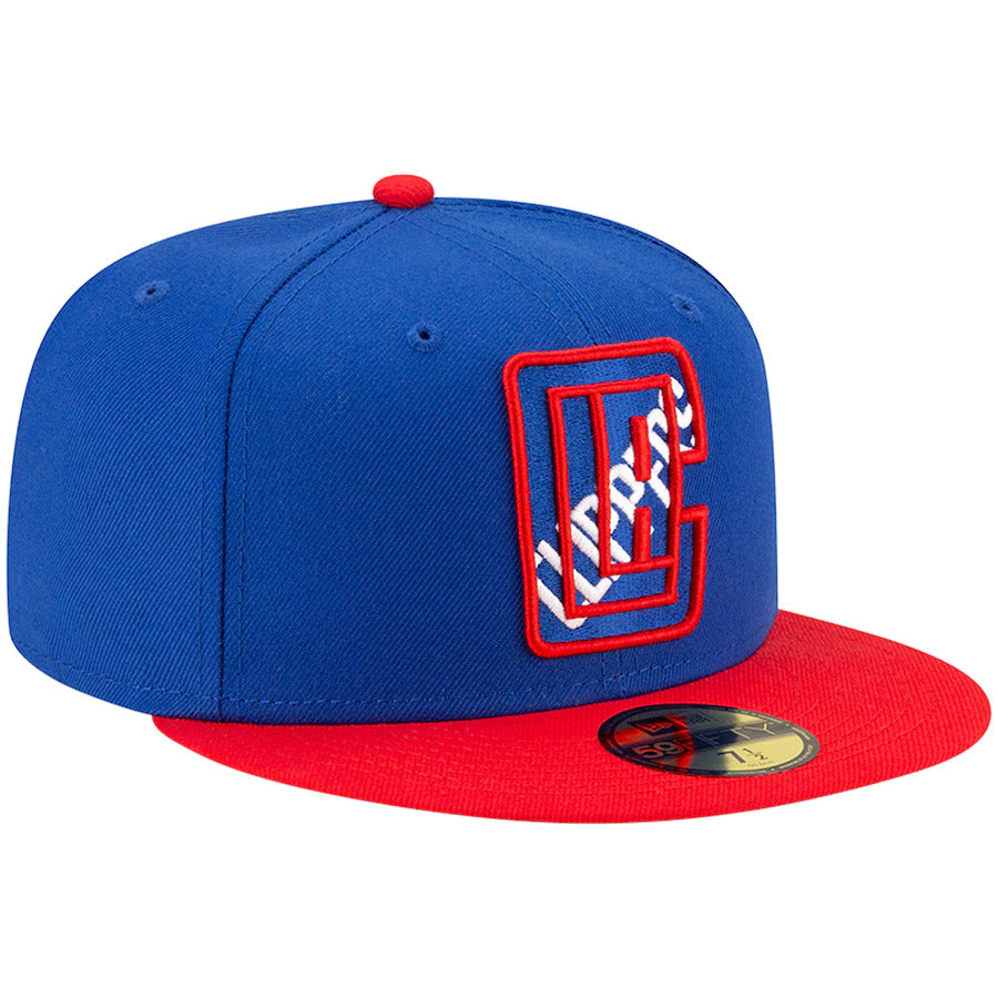 New Era LA Clippers 2021 NBA Draft Blue/Red 59FIFTY Fitted Hat
