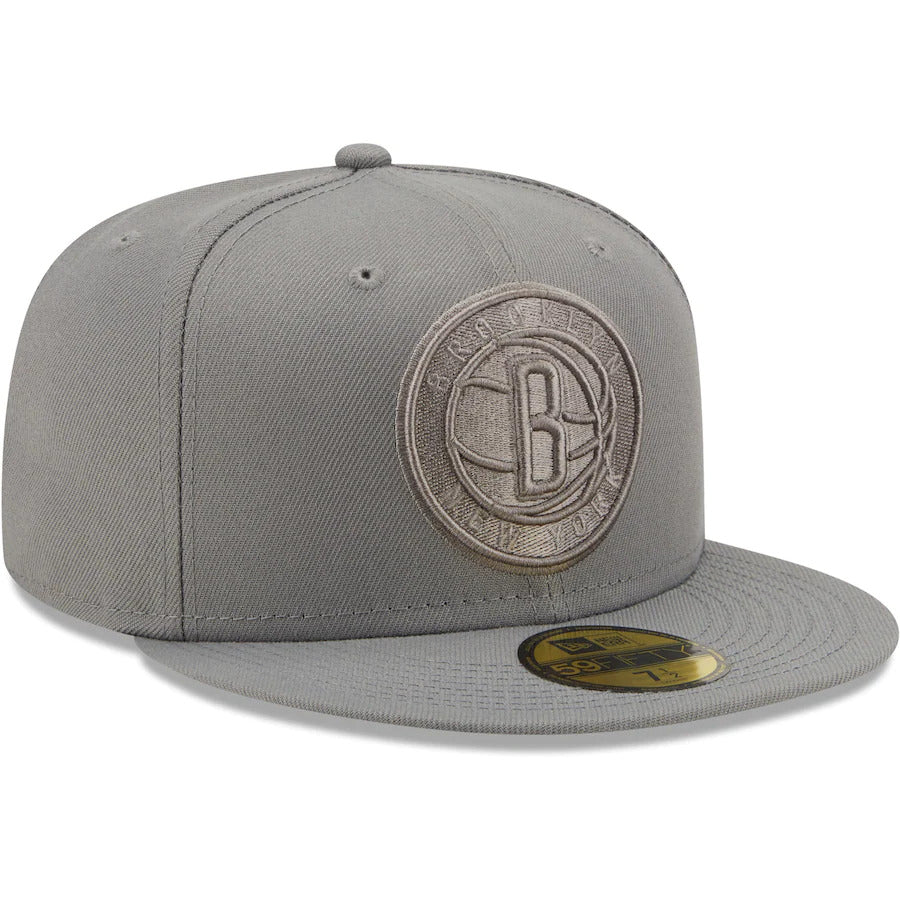 New Era Brooklyn Nets Gray Color Pack 59FIFTY Fitted Hat