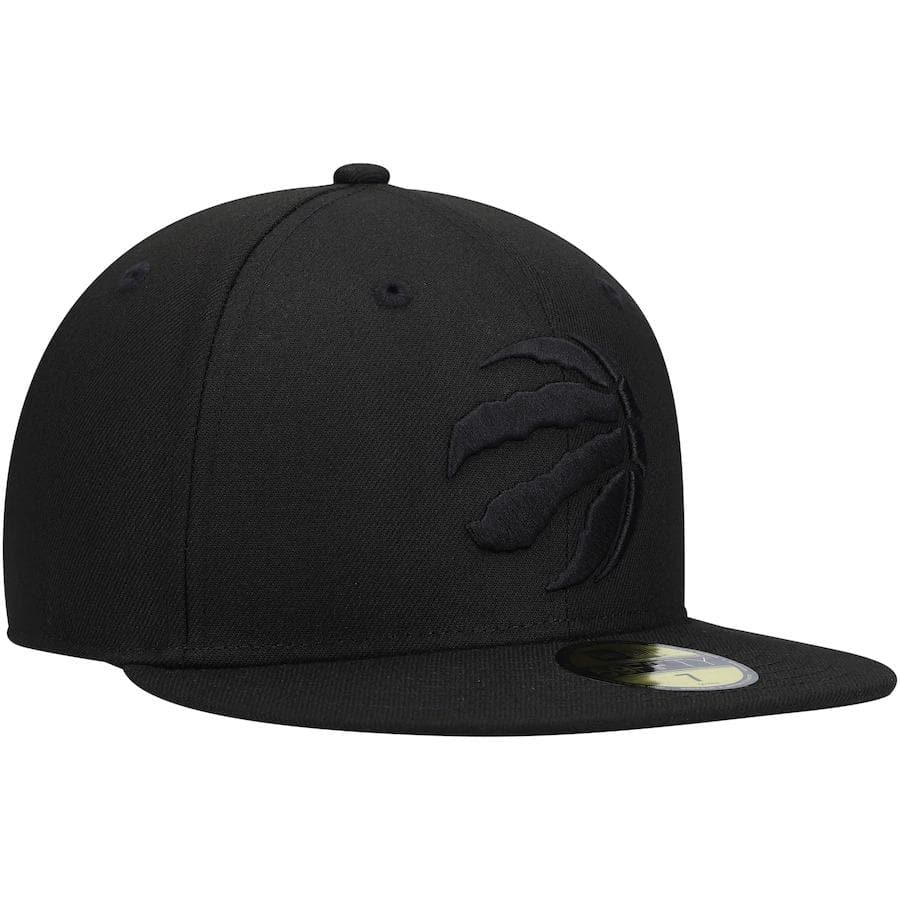 New Era Toronto Raptors Black on Black 59Fifty Fitted Hat