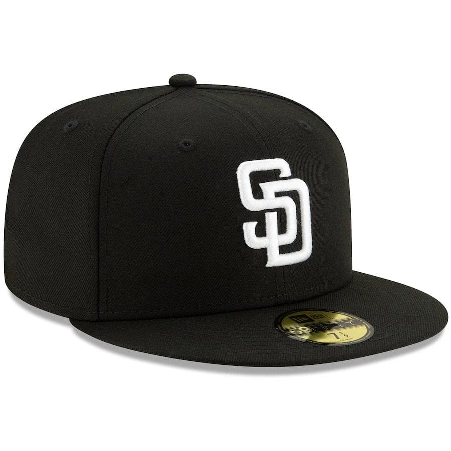 New Era San Diego Padres Black 59FIFTY Fitted Hat