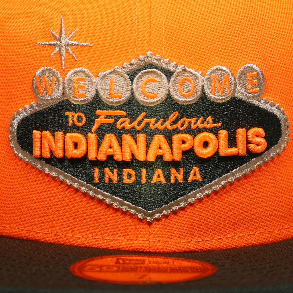 New Era Welcome to Indianapolis Indy Hangtime City Orange/Black  59FIFTY Fitted Hat