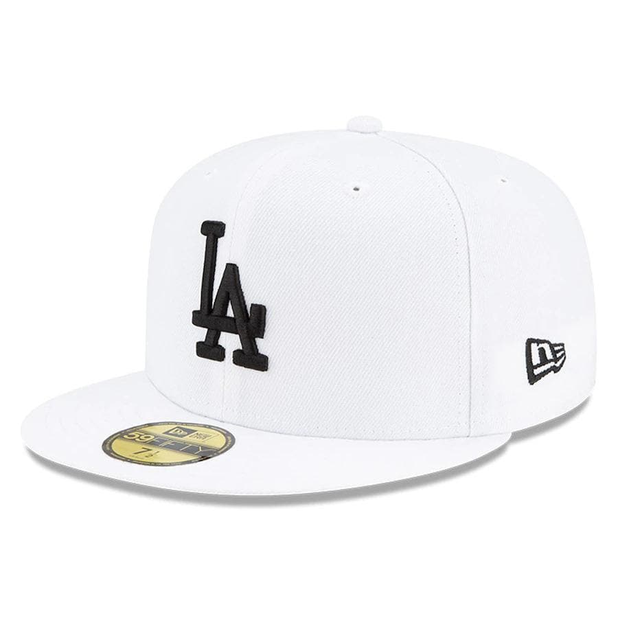 New Era White Los Angeles Dodgers Floral Undervisor 59FIFTY Fitted Hat