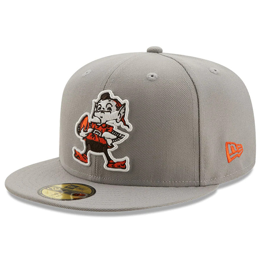 New Era Cleveland Browns 75th Anniversary Side Patch Gray 59FIFTY Fitted Hat