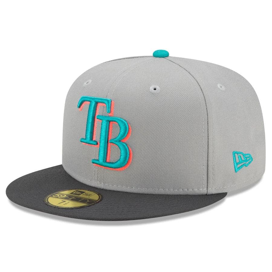 Men's New Era x Felt Brown Tampa Bay Rays 59FIFTY Fitted Hat