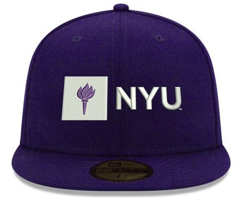 New Era NYU Purple 59FIFTY Fitted Hat