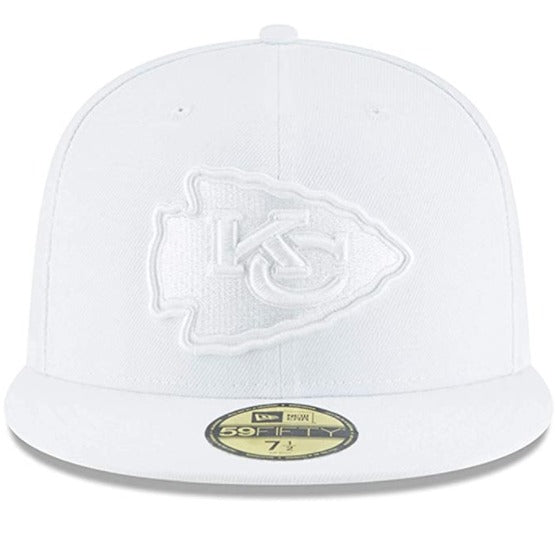 New Era Kansas City Chiefs White on White 59FIFTY Fitted Hat