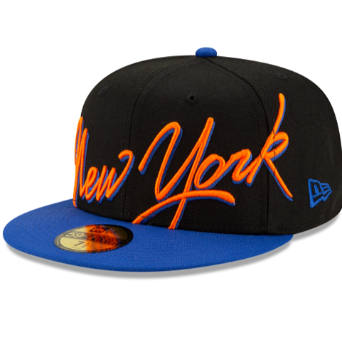 New Era New York Knicks Cursive 59FIFTY Fitted Hat