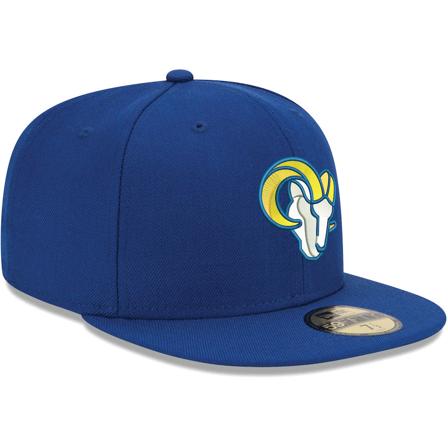 New Era Los Angeles Rams Omaha Royal Blue & Yellow 59FIFTY Fitted Hat
