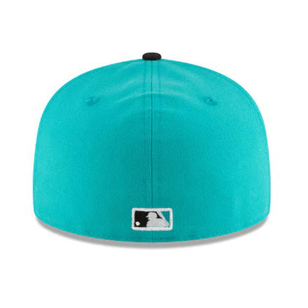 New Era Florida Marlins Teal Fitted Hat w/ LeBron 8 Retro 'South Beach' 2021