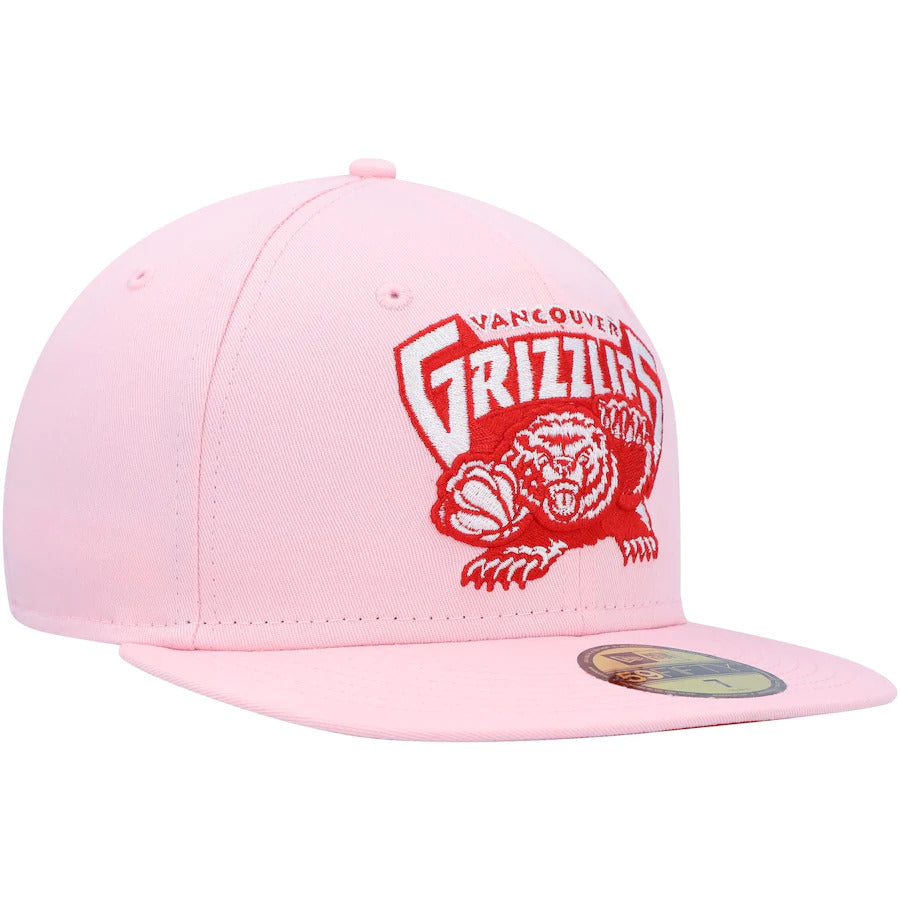 New Era Vancouver Grizzlies Pink/Red Candy Cane 59FIFTY Fitted Hat