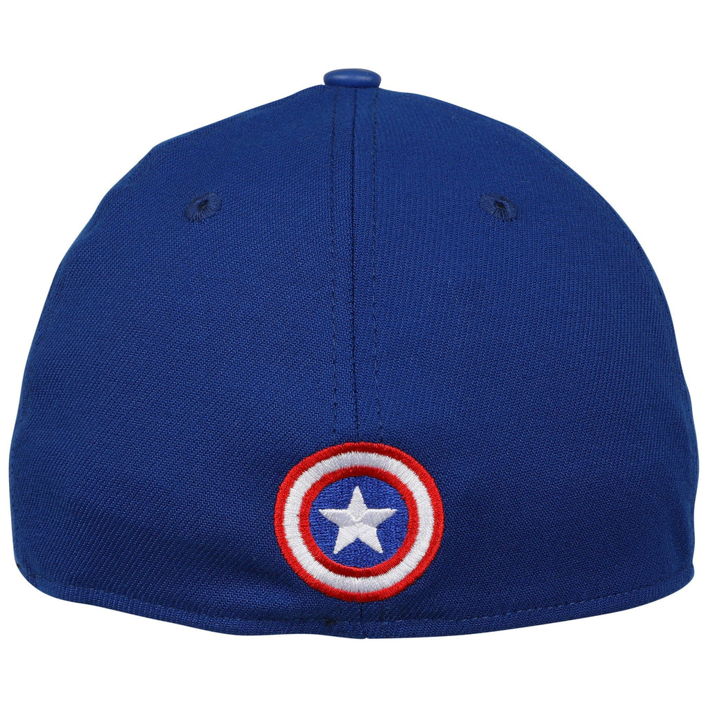 New Era Captain America Blue & White 59Fifty Fitted Hat