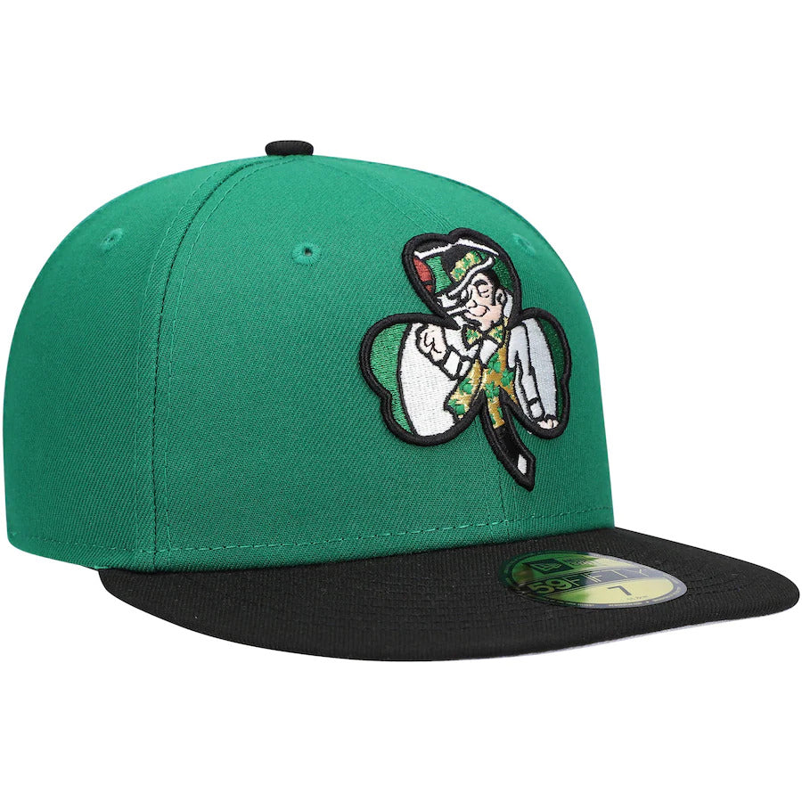 New Era Boston Celtics 2021 NBA Draft Kelly Green/ Black 59FIFTY Fitted Hat