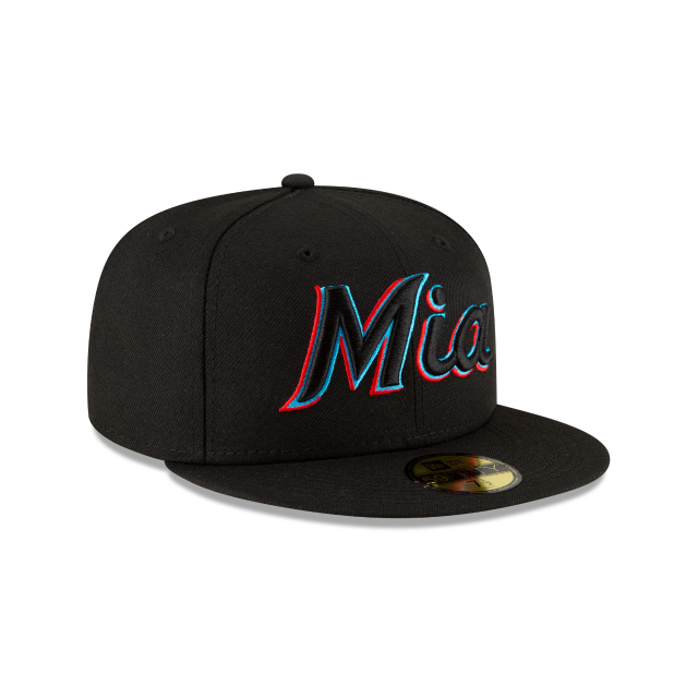 New Era Miami Marlins Ligature 59Fifty Fitted Hat