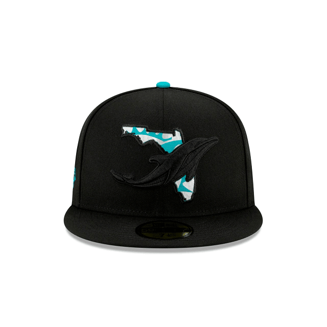 New Era Miami Dolphins State Logo Reflect Fitted Hat