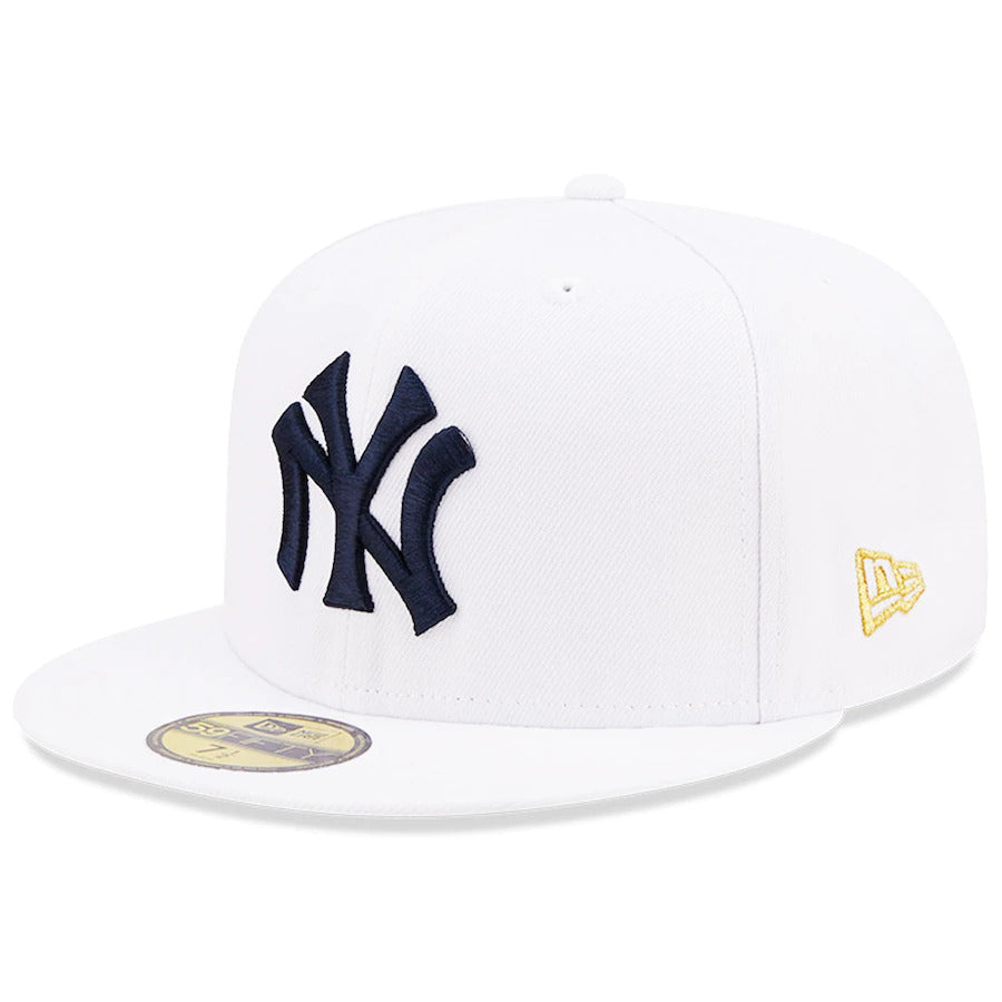New Era White New York Yankees 1951 World Series Patch Undervisor 59FIFTY Fitted Hat