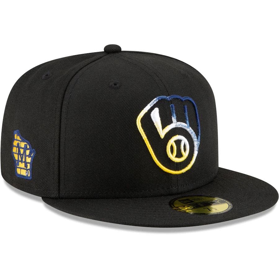 New Era Milwaukee Brewers Gradient Feel Black 59FIFTY Fitted Hat