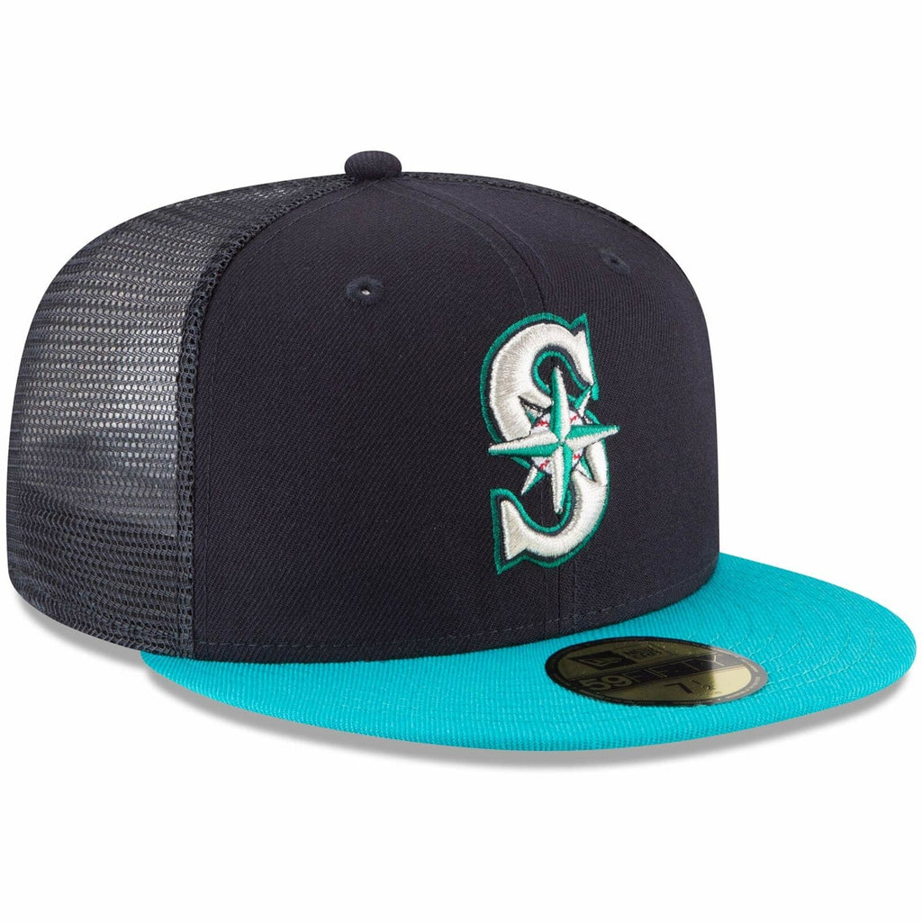 New Era Seattle Mariners On-Field Replica Mesh Back 59FIFTY Fitted Hat