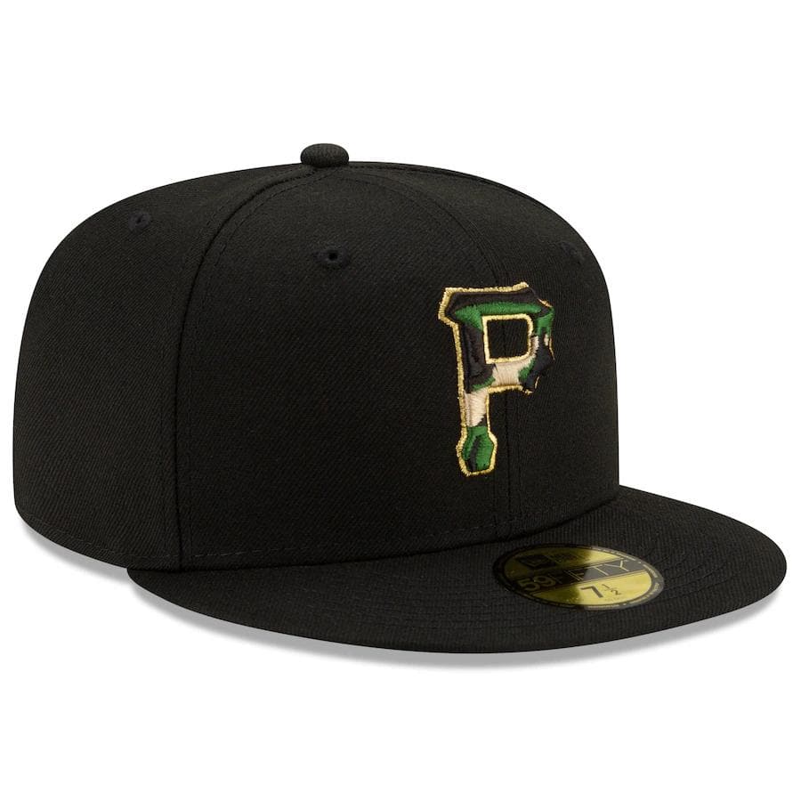New Era Pittsburgh Pirates Pop Camo Undervisor 59FIFTY Fitted Hat