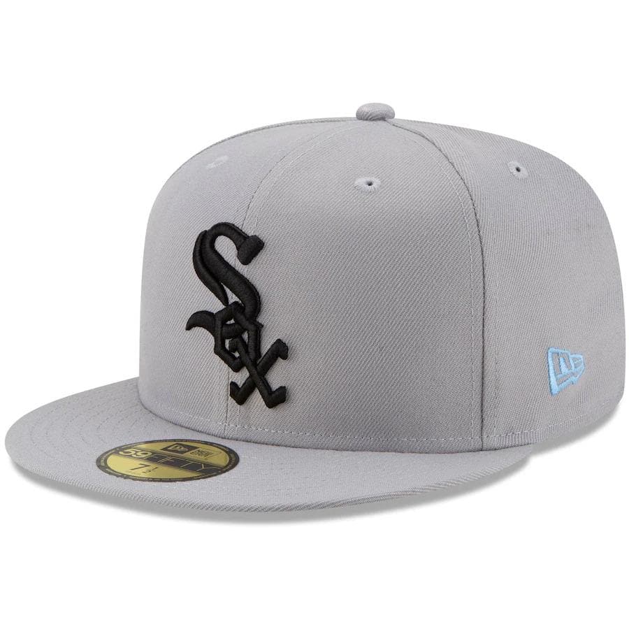 New Era Chicago White Sox Gray 2003 MLB All-Star Game Sky Blue Undervisor 59FIFTY Fitted Hat