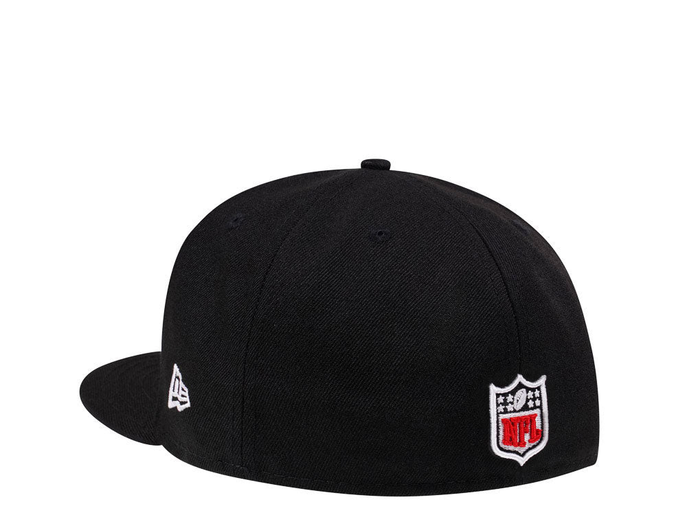 New Era New York Giants Super Bowl XXV Black & Red 59FIFTY Fitted Hat