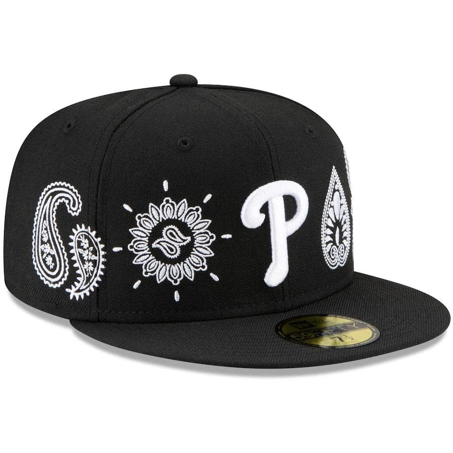 New Era Philadelphia Phillies Paisley Elements Black 59FIFTY Fitted Hat