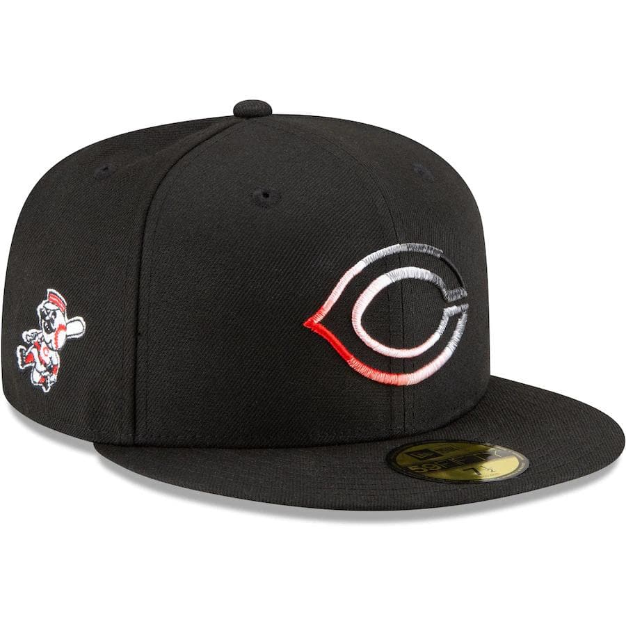 New Era Cincinnati Reds Gradient Feel Black 59FIFTY Fitted Hat