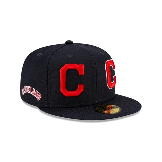 New Era Cleveland Indians Patch Pride 59Fifty Fitted Hat