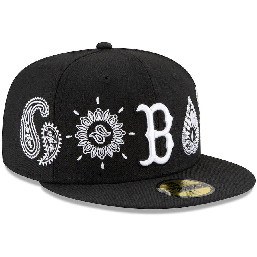New Era Boston Red Sox Paisley Elements Black 59FIFTY Fitted Hat