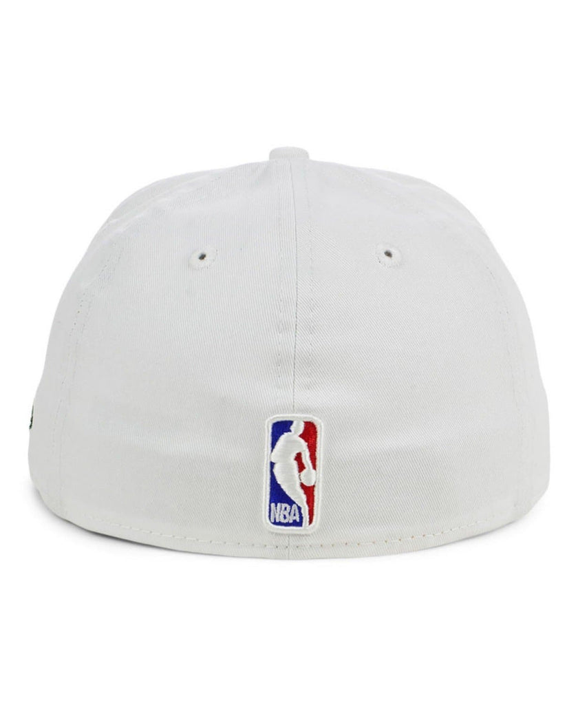 New Era Milwaukee Bucks Sanded White 59FIFTY Fitted Hat