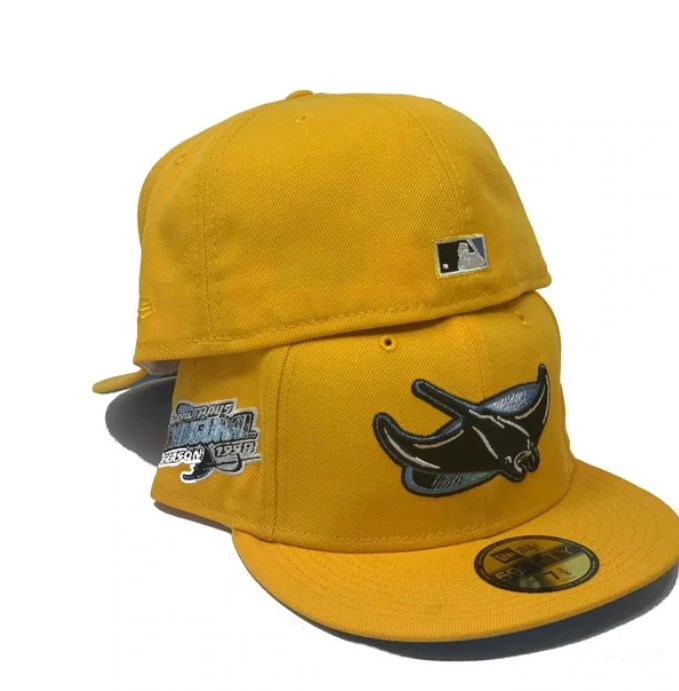 New Era Tampa Bay Devil Rays Yellow 1998 Inaugural Season Icy ...